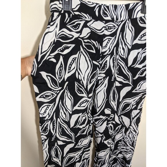 Industry Republic Pants Wide Leg High Rise Elastic Back Pull On Vacation Medium - Picture 6 of 9